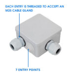 IP55 Waterproof White Surface Junction Box (85x85x50mm) - Image 6
