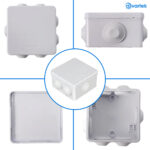 IP55 Waterproof White Surface Junction Box (85x85x50mm) - Image 7
