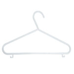 40 x White Plastic Children's Clothes Hangers with Shoulder Notches - 29cm - Image 3