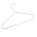 40 x White Plastic Children's Clothes Hangers with Shoulder Notches - 29cm - Image 4