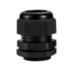 PG24 IP68 Compression Cable Gland 15mm - 20mm with Locknut, Conduit Size 27mm - Black