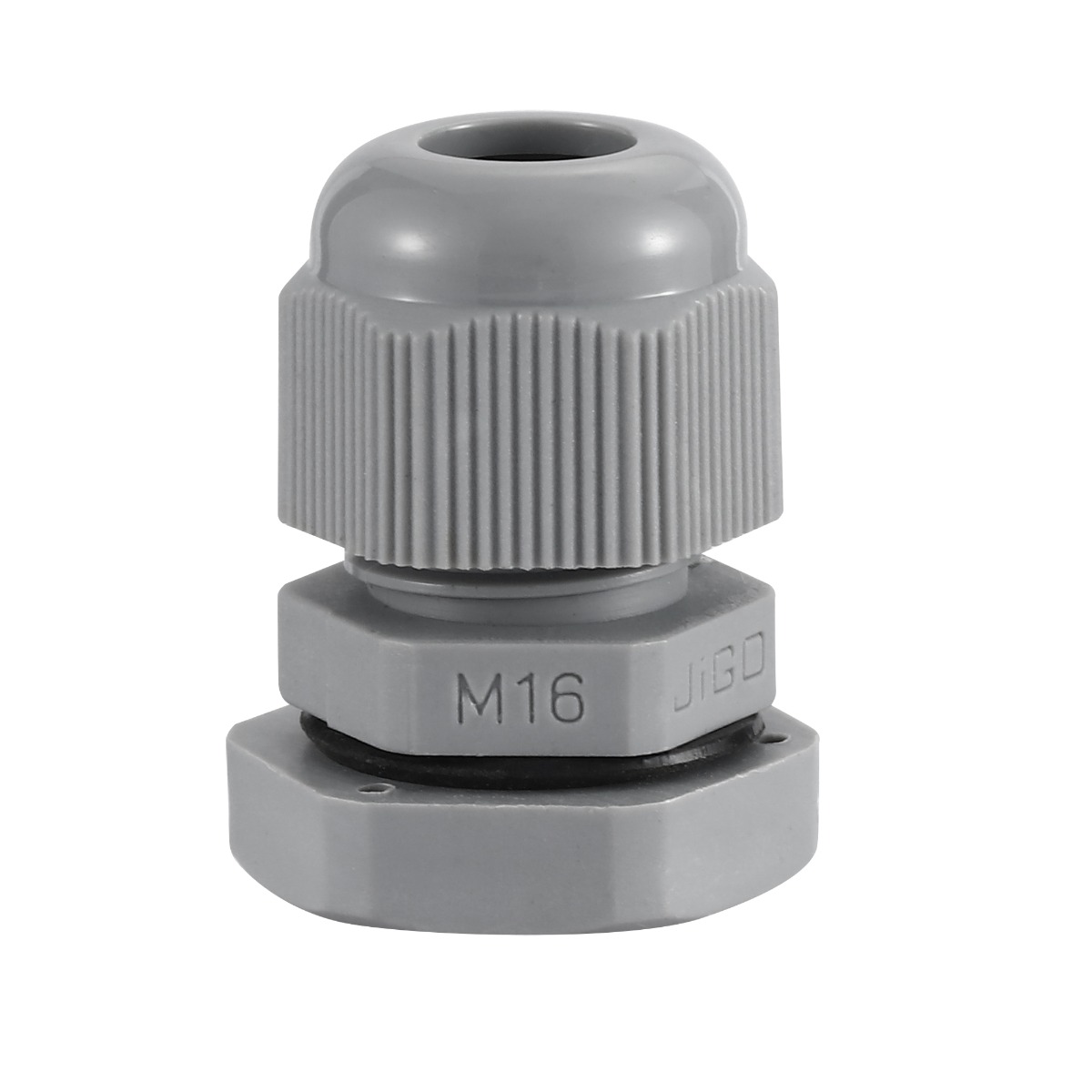 wp-image-avartek-1265.jpg M16 IP68 Compression Cable Gland 4mm - 8mm with Locknut, Conduit Size 12mm - Grey - Image 1