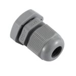 M16 IP68 Compression Cable Gland 4mm - 8mm with Locknut, Conduit Size 12mm - Grey - Image 2