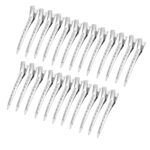 24 Metal Silver Hairdressing Curl Hair Clips