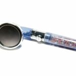 H & J - IONIC HAND HELD 3 SPRAY BLUE BUTTON SHOWER HEAD SHOWER FILTER