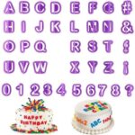 40 Plastic Alphabet Letter Number Mold DIY Fondant Cake Cutter Moulds Decor