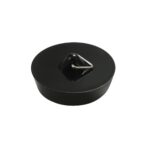 Plastic Sink/Bath Plug Stopper Black - 45mm 1¾