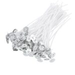 100 Pre Waxed 8cm Candle Wicks High Quality Smokeless