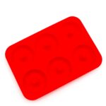Silicone Donut Mould Donut Making Mould Bake Round Cake Mold - Red