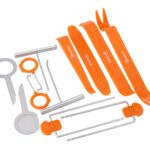 12 Pack Car Radio Door Clip Panel Trim Dashboard Audio Removal Pry Tool Key Kit