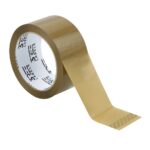 3REE - Premium High Quality Sticky Brown Buff Packing Tape 48mm x 66m - Image 2