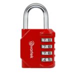 AVARTEK - All Weather Aluminium Combination Red Padlock 30mm - Image 3