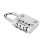 AVARTEK - Combination Combi Resettable Padlock Security 4-Digit - 40mm - SILVER - Image 2