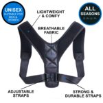 AVARTEK Adjustable Posture Corrector Back Shoulder Belt Lumbar Spine Support Body Brace Strap - Image 3