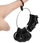 Black UK Ring Sizer A-Z Ring Measurement Tool - Image 2