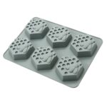 6 Cell HEXAGON Honey Bee Silicone Baking Mould Wax Beeswax Candle Cake Mold 65ml - Image 2