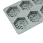 6 Cell HEXAGON Honey Bee Silicone Baking Mould Wax Beeswax Candle Cake Mold 65ml - Image 3