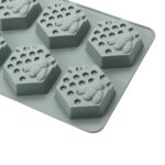 6 Cell HEXAGON Honey Bee Silicone Baking Mould Wax Beeswax Candle Cake Mold 65ml - Image 4