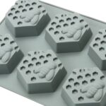 6 Cell HEXAGON Honey Bee Silicone Baking Mould Wax Beeswax Candle Cake Mold 65ml - Image 6