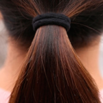 20 Black Hair Bands Elastics Bobbles Girls Kids School Ponies Ties - Image 5