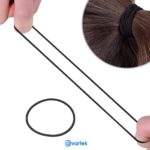 20 Black Hair Bands Elastics Bobbles Girls Kids School Ponies Ties - Image 6
