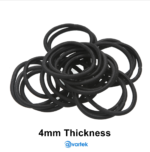 20 Thick Black Hair Bands Elastics Bobbles Girls Kids School Ponies Ties - Image 3