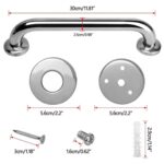 2 x 40cm Safety Bathroom Aid Bath Shower Hand Grip Grab Towel Rail Bar Handle (400mm) - Image 3