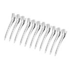 10 Pack 30mm Silver Crocodile Alligator DIY Bow Blank Hair Clips