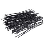 36 Waved Hair Pins Black Blonde Brown Bun Pins Hair Slides Kirby Grips 5.3cm (Black) - Image 4