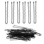 36 Waved Hair Pins Black Blonde Brown Bun Pins Hair Slides Kirby Grips 6.5cm (Black) - Image 3