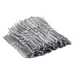 36 Waved Hair Pins Black Blonde Brown Bun Pins Hair Slides Kirby Grips 6.5cm (Silver) - Image 3