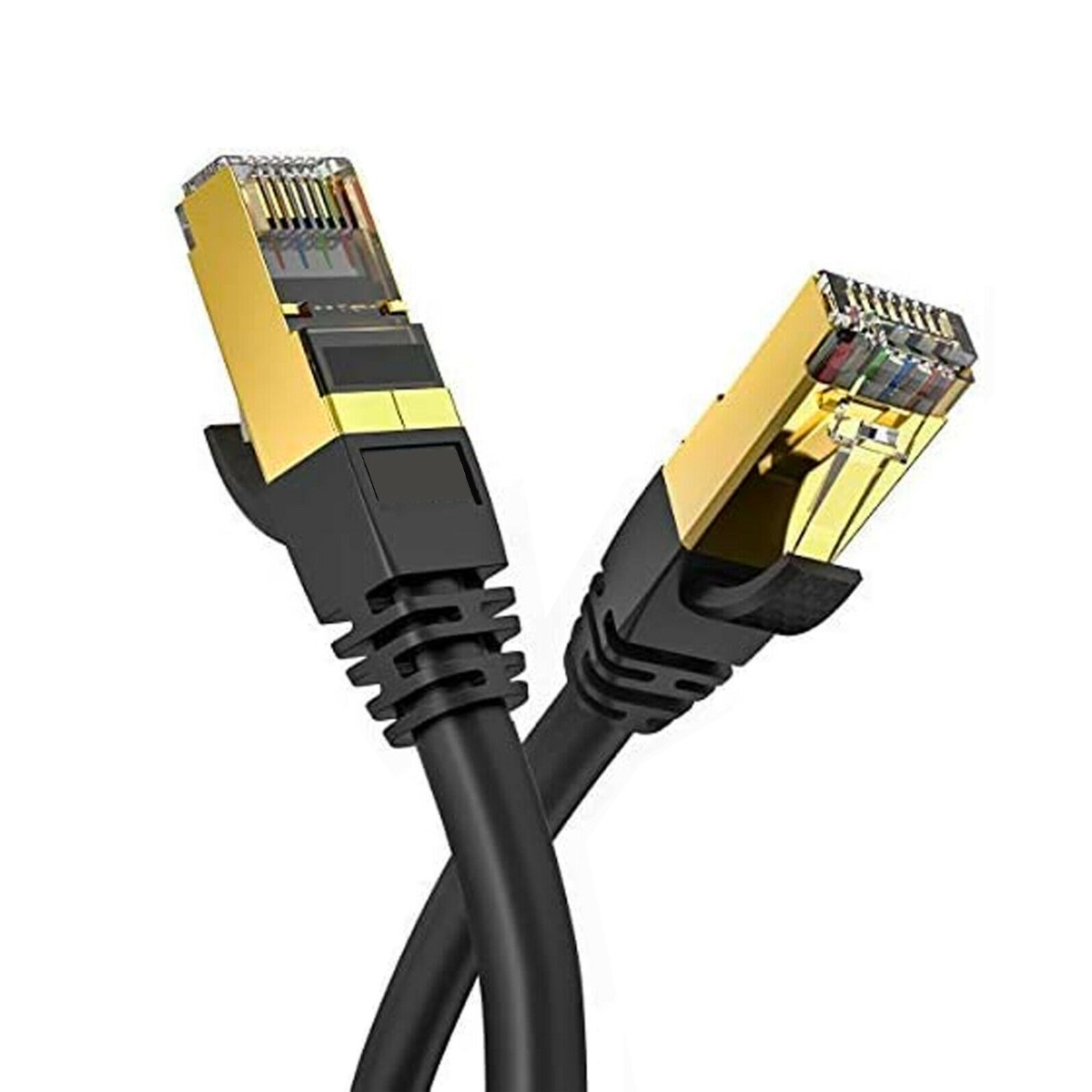 wp-image-avartek-3063.jpg 15m CAT8 High Speed Shielded Ethernet Cable 2000MHz 40Gbps RJ45 - Black - Image 1