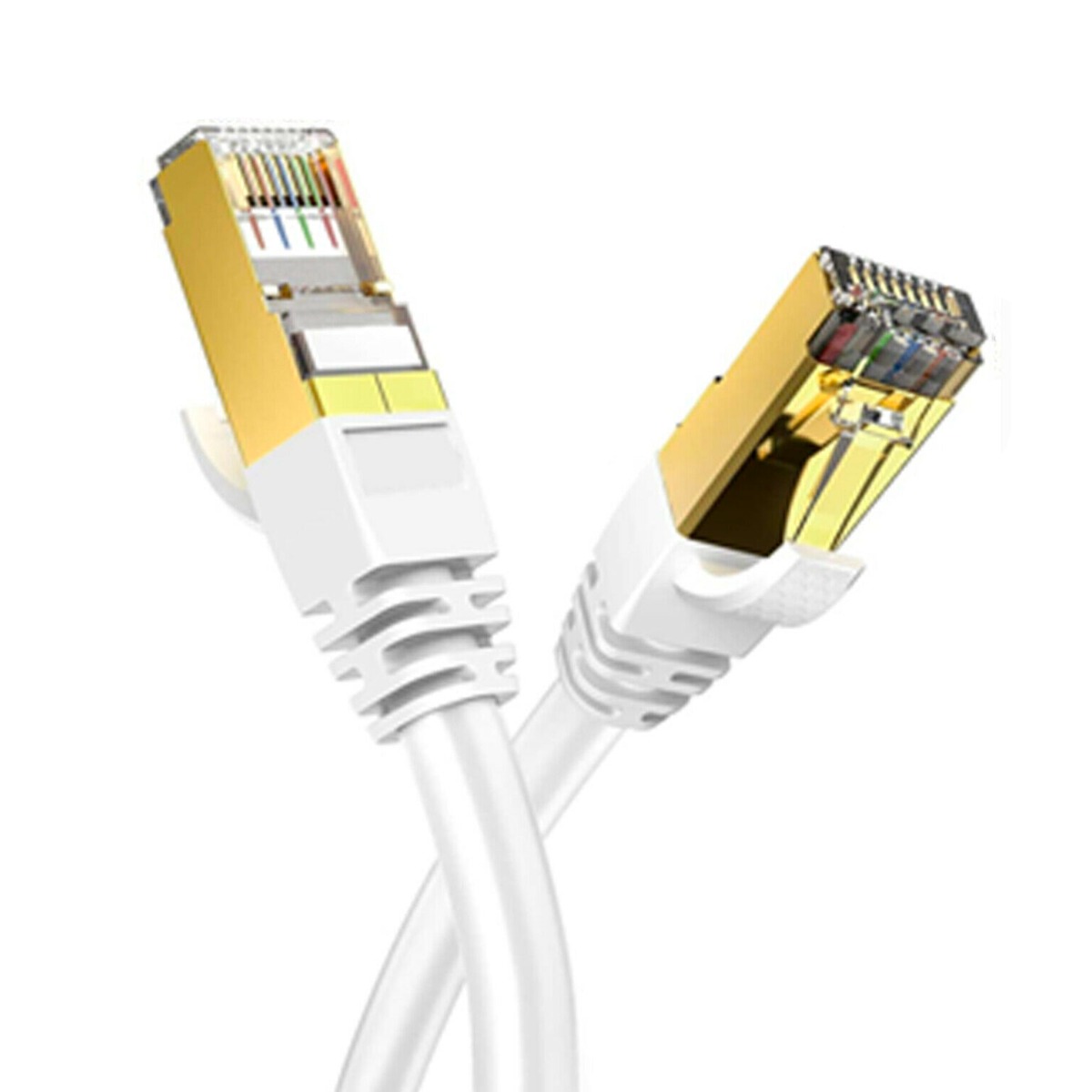 wp-image-avartek-3153.jpg 10m CAT8 High Speed Shielded Ethernet Cable 2000MHz 40Gbps RJ45 - White - Image 1