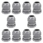 10 Pack M20 20mm IP68 Waterproof Grey Cable Glands - Image 6