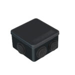 IP55 Waterproof Black Surface Junction Box (85x85x50mm)