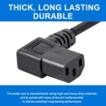 1.8m Right Angle Angled Power Cord Uk Plug to IEC C13 Cable Kettle Main UK Lead - Image 3
