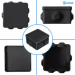 IP55 Waterproof Black Surface Junction Box (85x85x50mm) - Image 7
