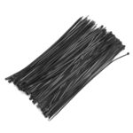 450mm x 7.6mm Strong Black Nylon Cable Tie Wraps - Pack of 100 - Image 4