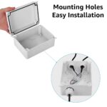IP65 Waterproof Junction Box Large ABS Electrical Box, Outdoor Cable Connector White (150x110x70mm) - Image 6
