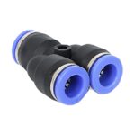 8mm Y Piece Push in Pneumatic Connector