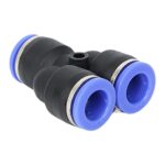 10mm Y Piece Push in Pneumatic Connector