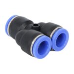 12mm Y Piece Push in Pneumatic Connector