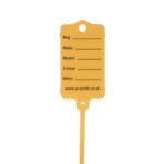 50 Self Locking Key Tags Keytags Garages Car Sales Workshops Caravans - Yellow - Image 2