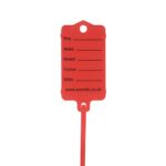 50 Self Locking Key Tags Keytags Garages Car Sales Workshops Caravans - Red - Image 3