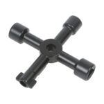 4 Way Service Utility Key For Gas Water Electric Cupboards + Radiator