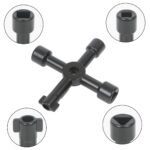 4 Way Service Utility Key For Gas Water Electric Cupboards + Radiator - Image 2