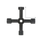 4 Way Service Utility Key For Gas Water Electric Cupboards + Radiator - Image 3