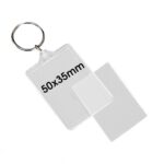 Rectangular Blank Plastic Photo Insert - 50 x 35mm - Image 4