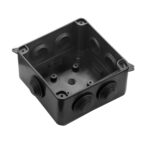 IP65 Waterproof Black Surface Junction Box (100x100x70mm) - Image 3