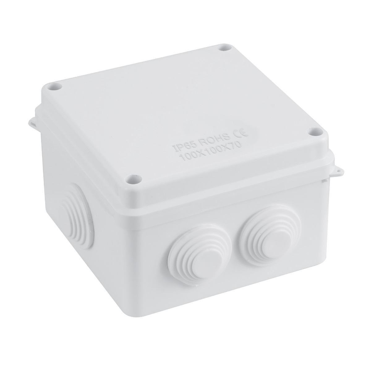 wp-image-avartek-440.jpg IP65 Waterproof White Surface Junction Box (100x100x70mm) - Image 1